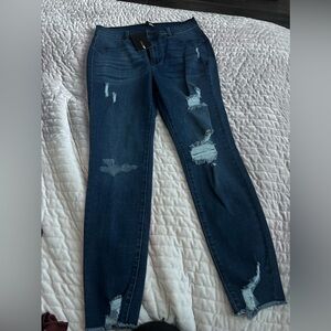 Frayed Blue Jeans